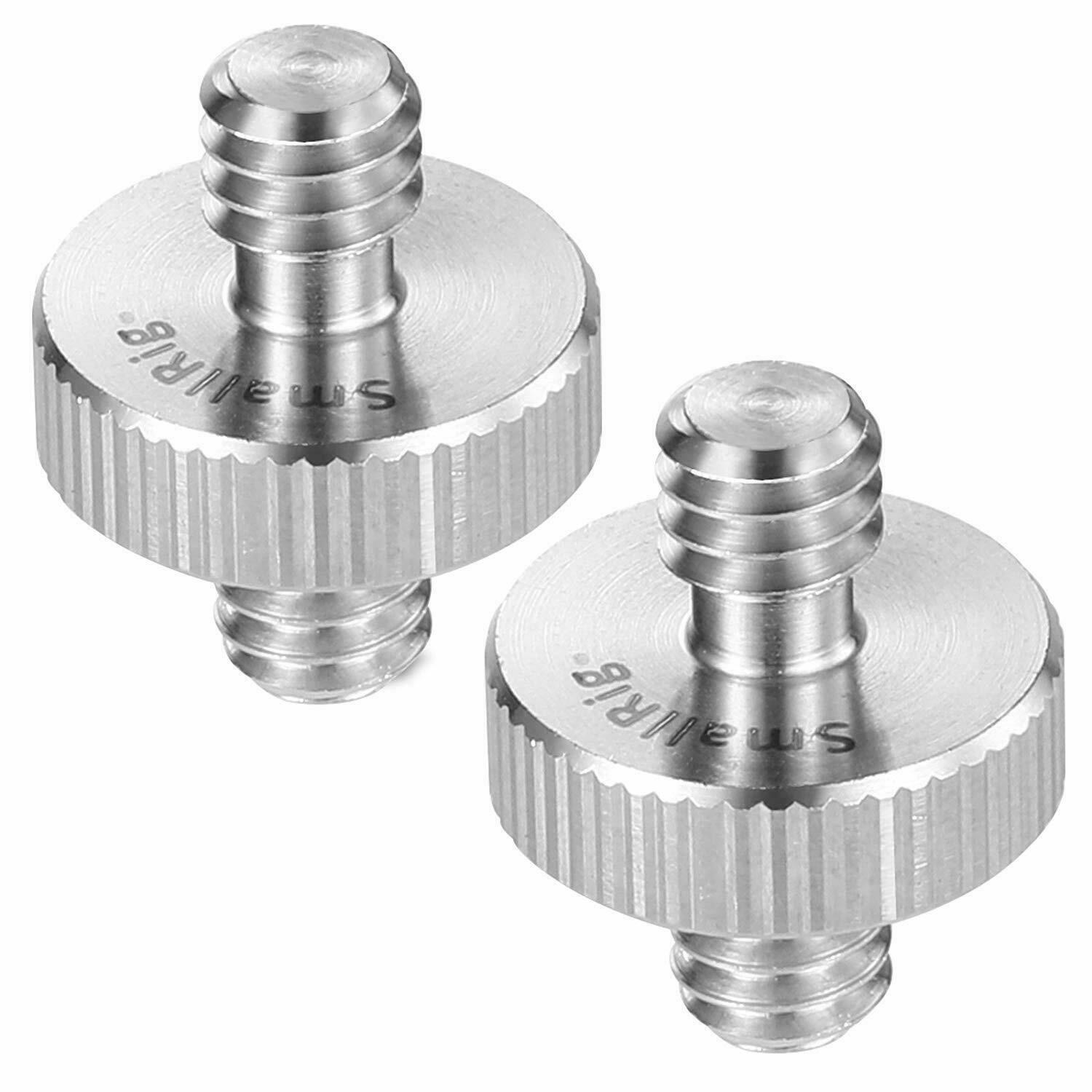 SmallRig 1/4 to 1/4" Male Threaded Screw Adapter Double Head Stud 2PC 828