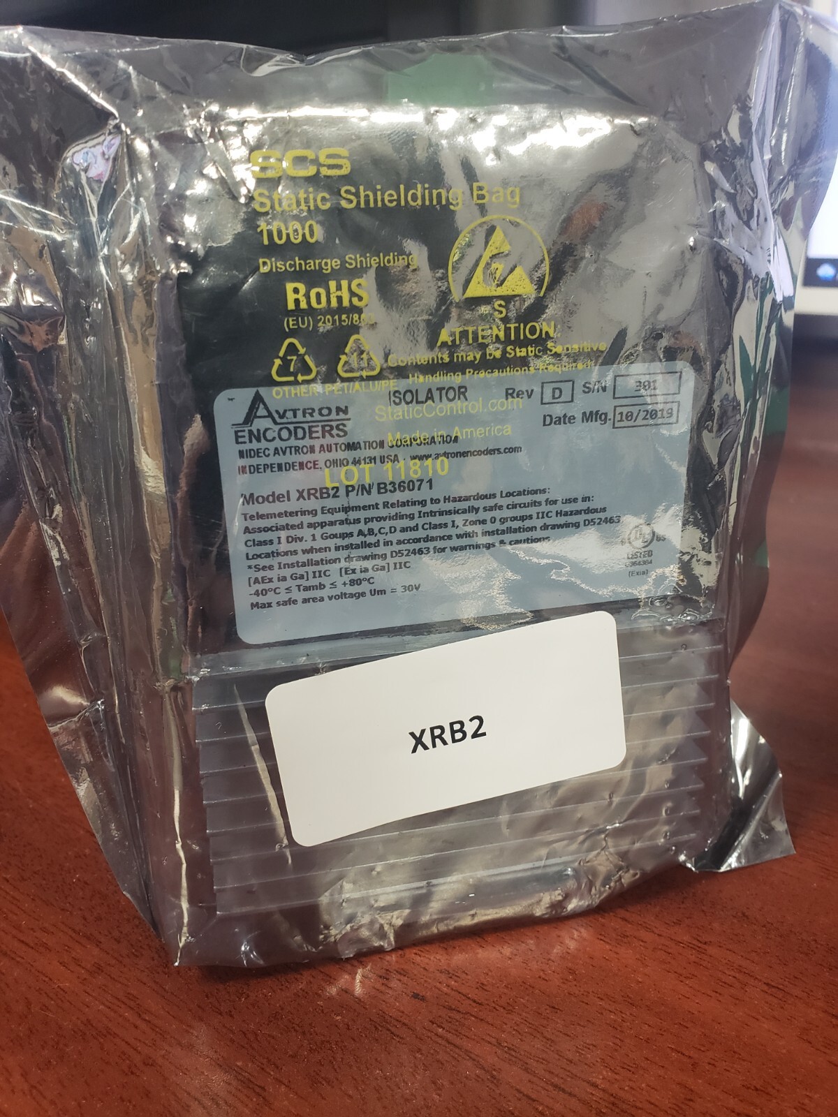Nidec Avtron Encoders Isolators Model:XRB2 P/N B36071