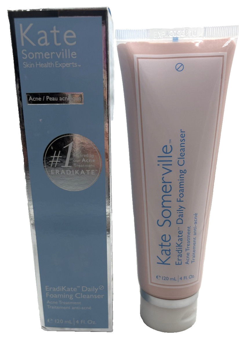 Kate Somerville EradiKate Daily Foaming Cleanser  Acne Treatment 4 oz -Exp 10/26