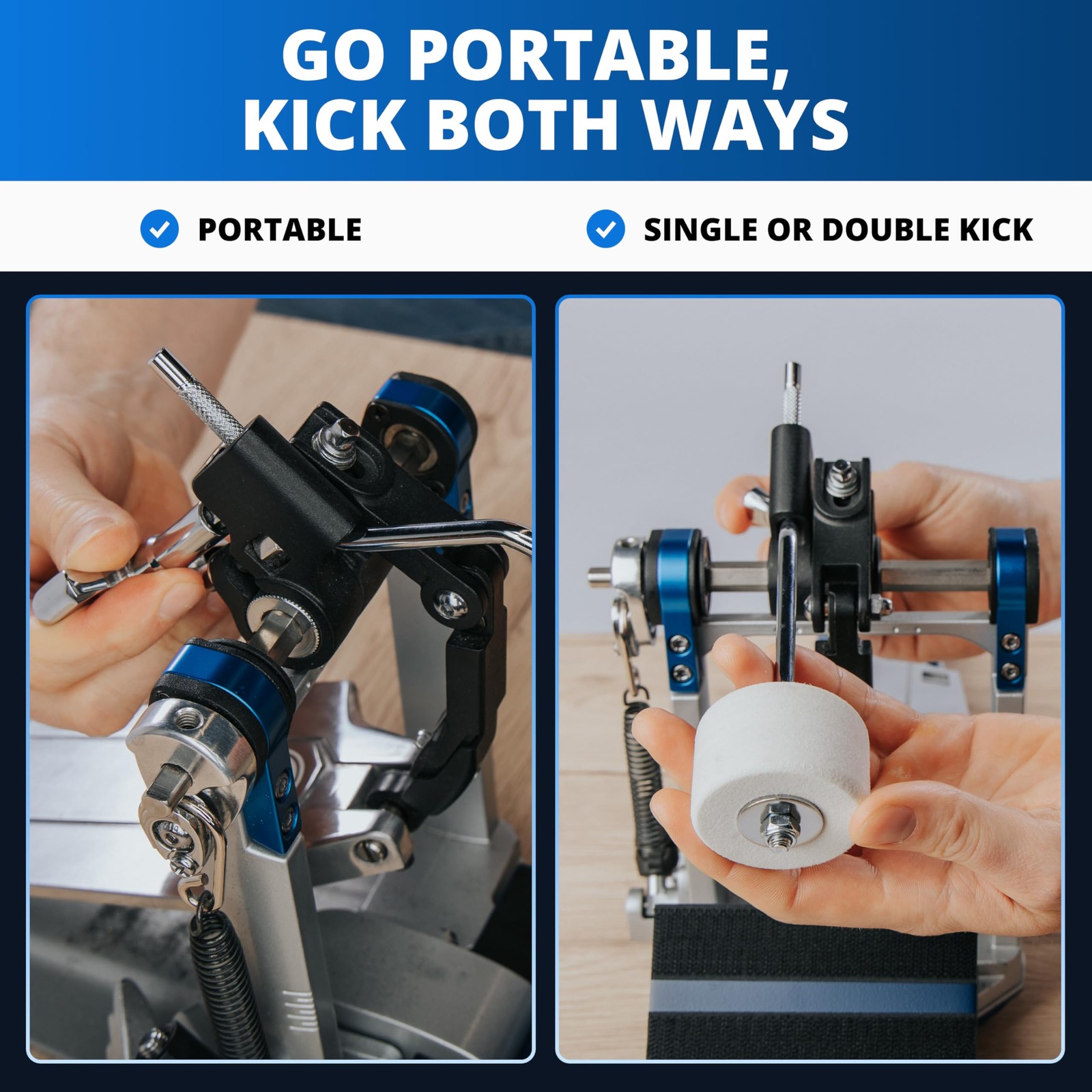Drumeo QuietKick Double Pedal
