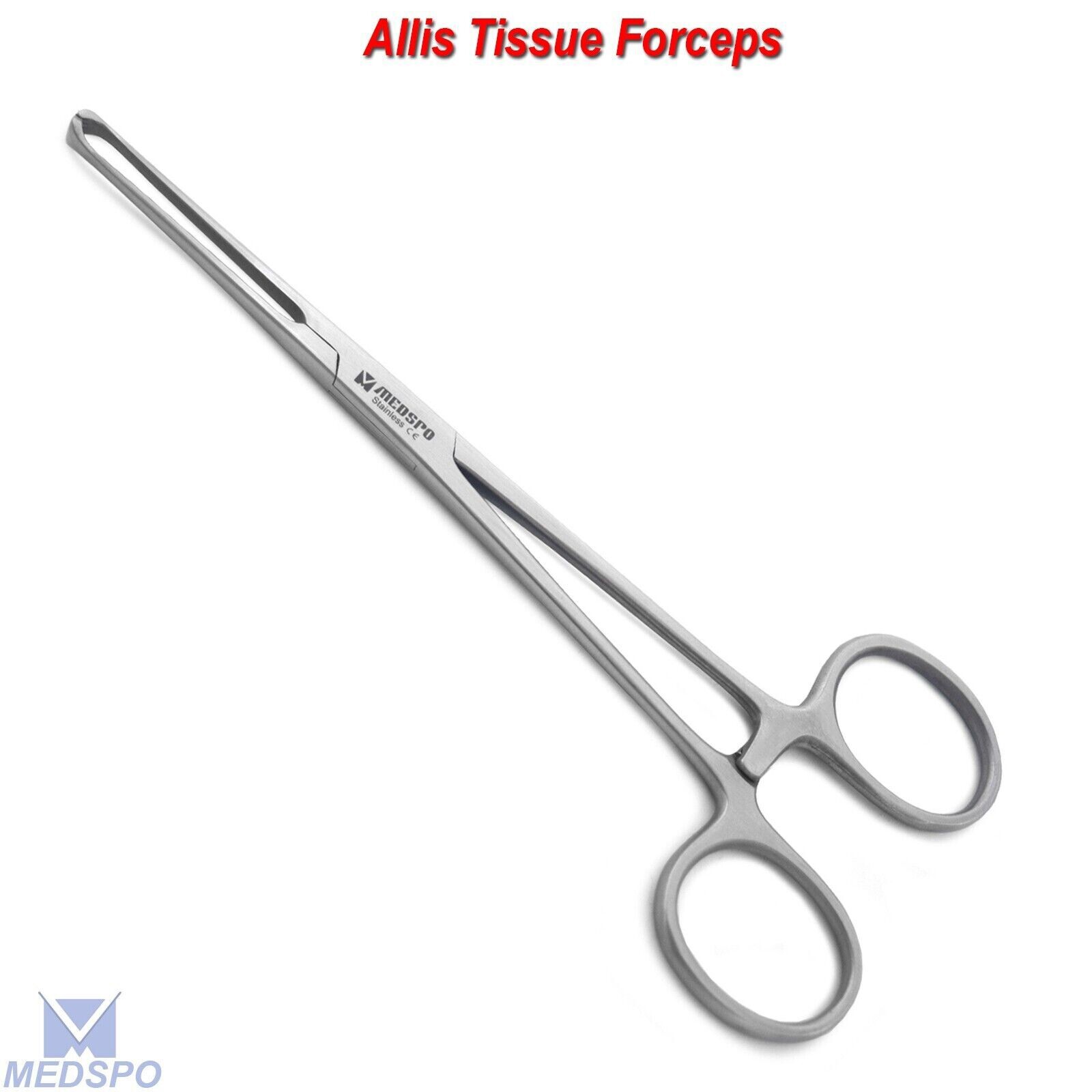 Hemostatic Grasping Allis Tissue Forceps Toothed Locking Surgical Instruments
