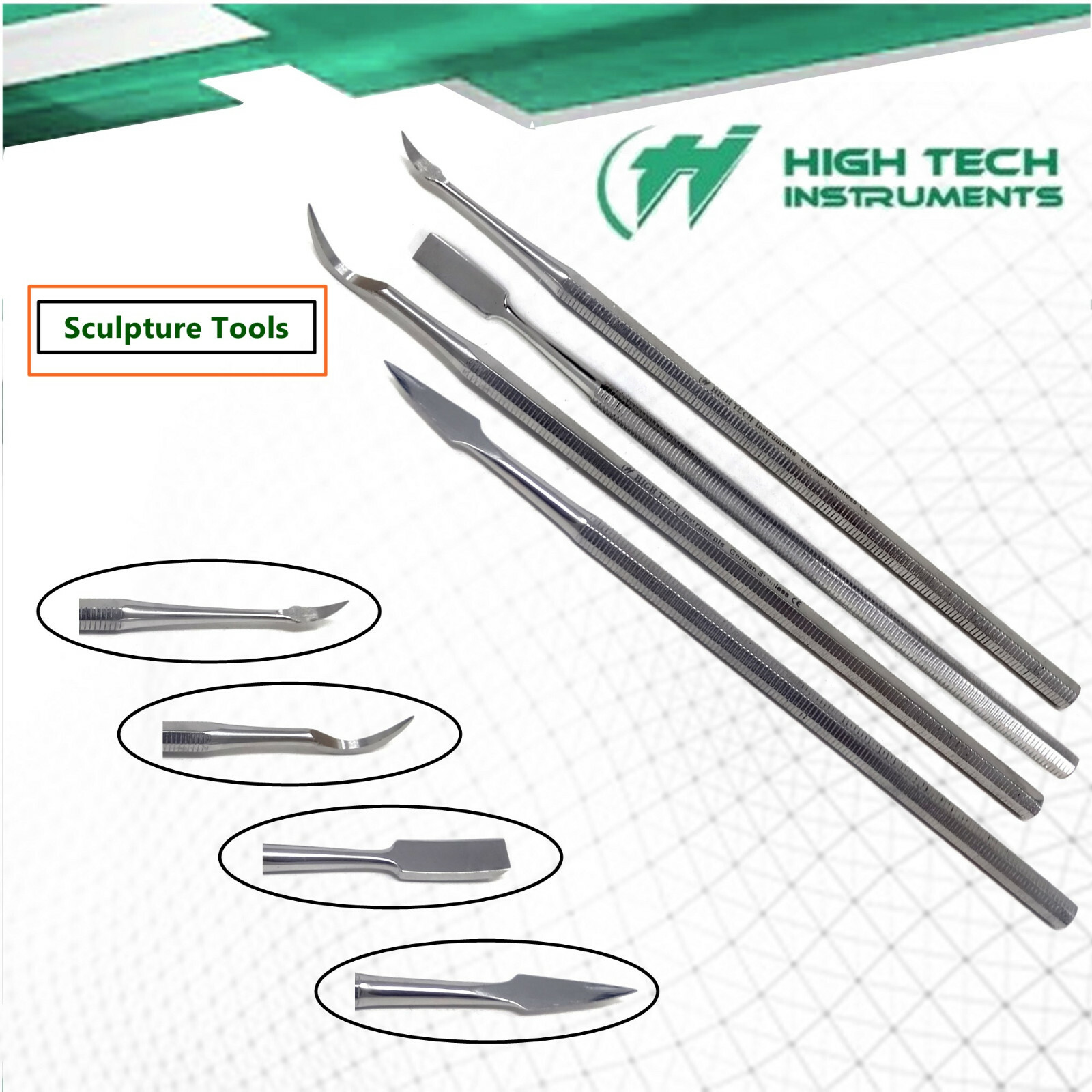 4 Pcs Clay Sculpting Set Wax Carving Pottery Tools Shapers Modeling Making DIY