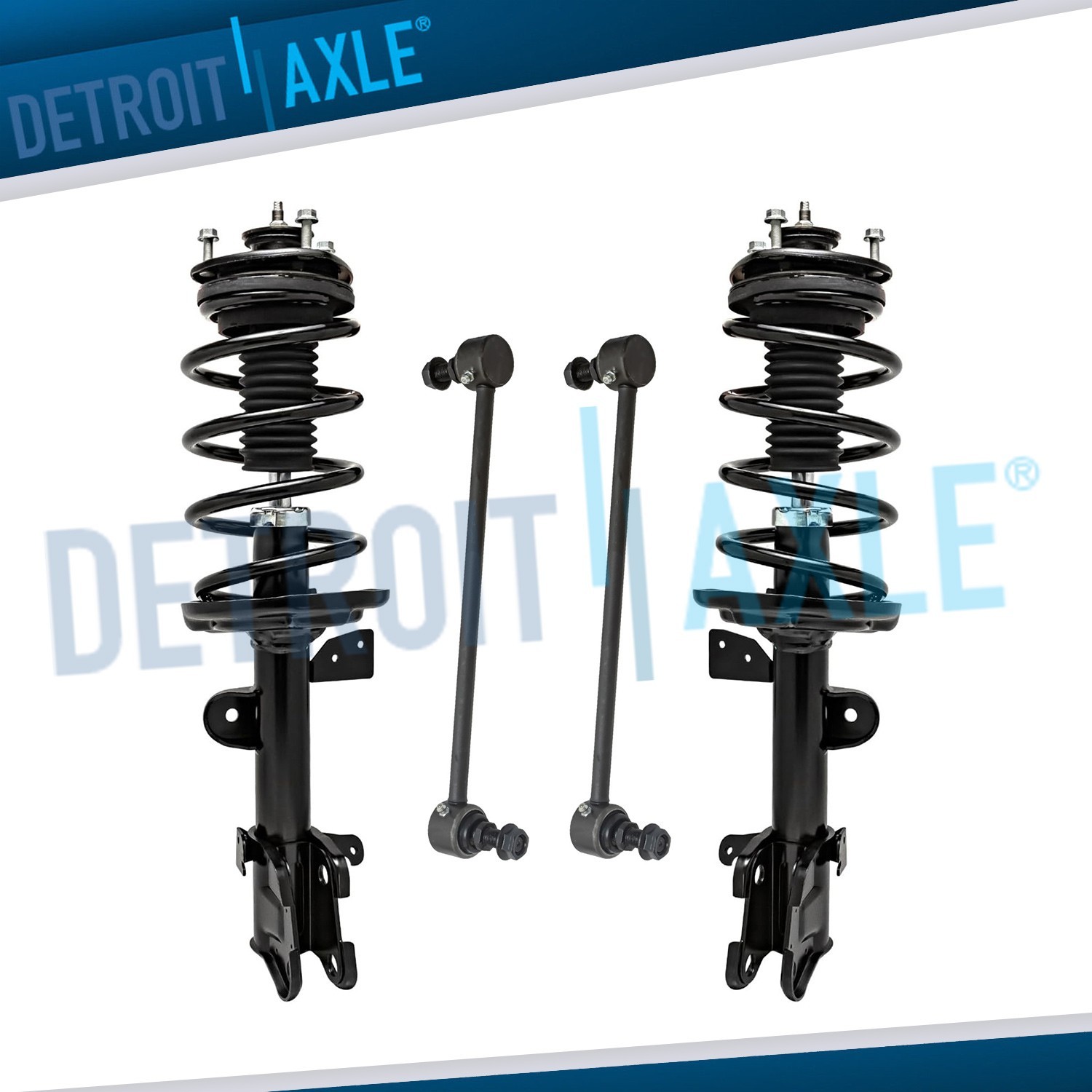 Front Struts w/ Coil Spring Assembly Sway Bar Links for 2009 - 2015 Honda Pilot