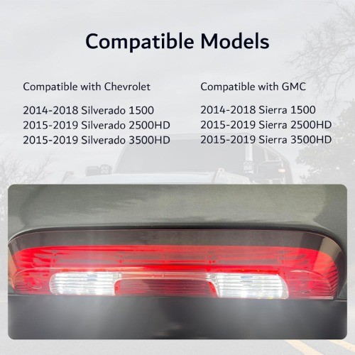 Third Brake Light Gasket, High Mount Stop Light Assembly for Leak-Proof Sealing