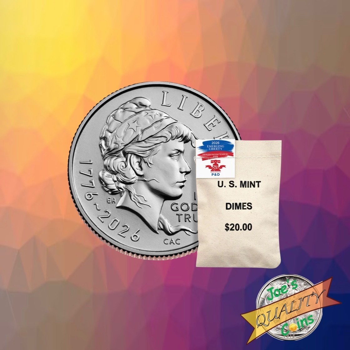 2026 P & D Emerging Liberty Dime Set From Mint Bag (In Stock‼️)