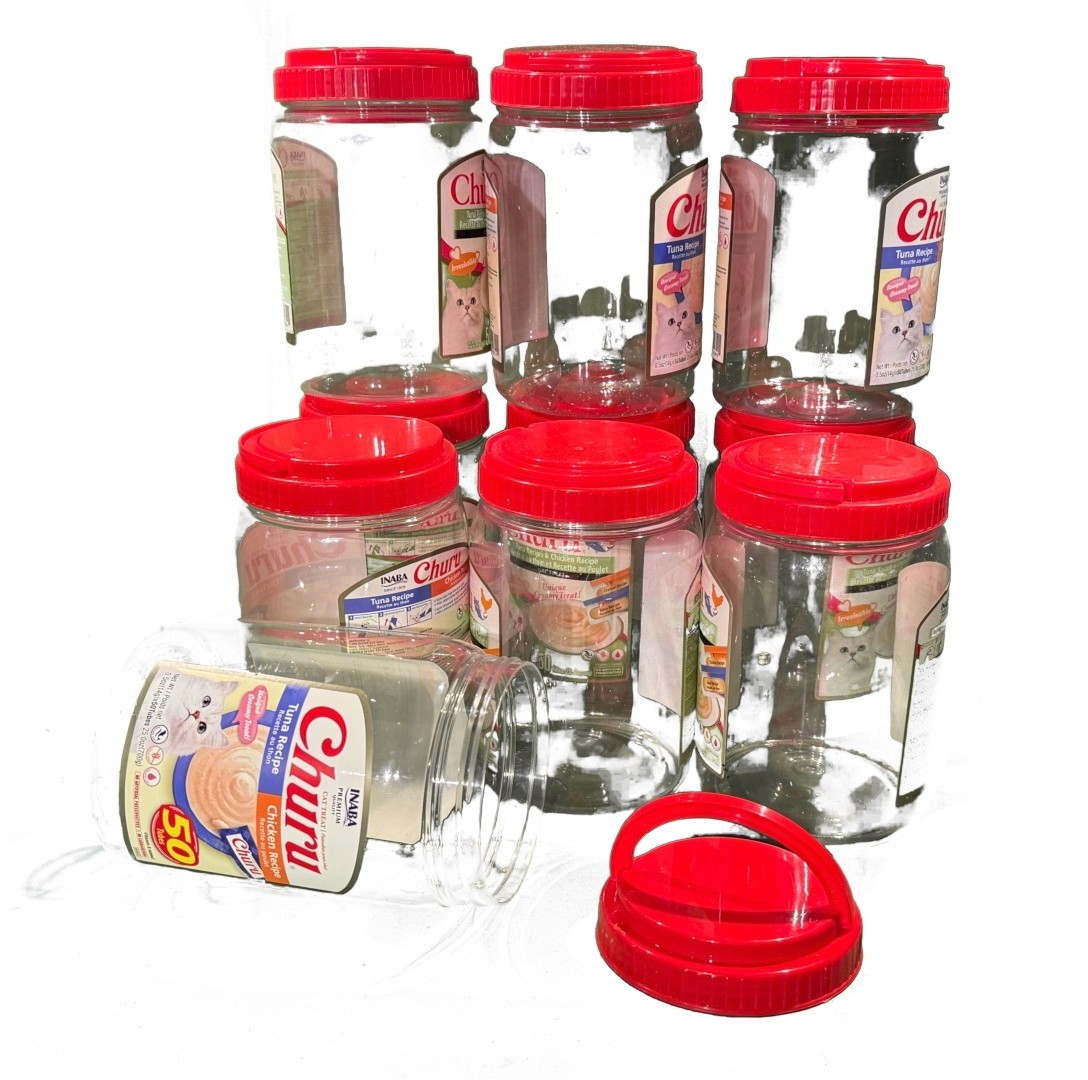 Art Teacher Supplies - 10 Plastic Jars w/ Lids Excellent LN