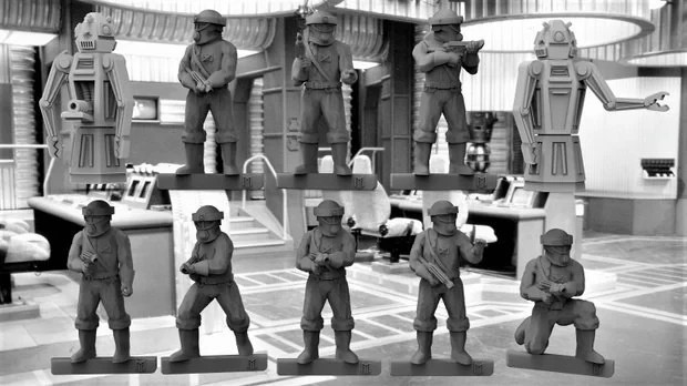 Blake's 7 Federation Troopers Set 1 - 28 / 32mm scale miniatures x10 (BMT3D)