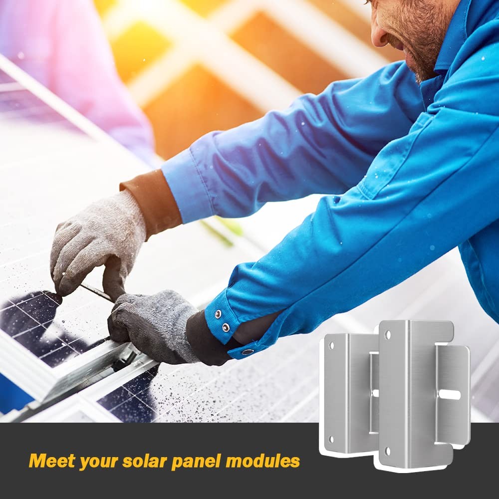 Solar Panel Mounting Z Bracket Set for 100W 150W 200W 300W Panels