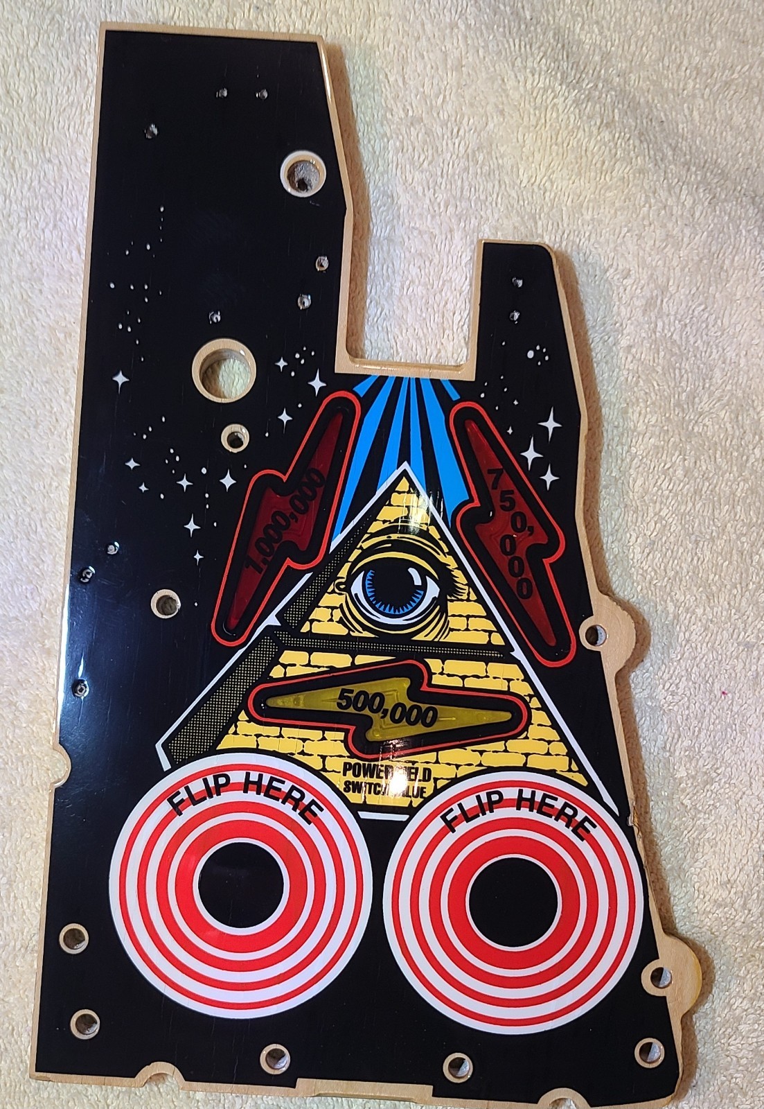 Twilight Zone Pinball Machine Upper Mini Playfield Clear Coated
