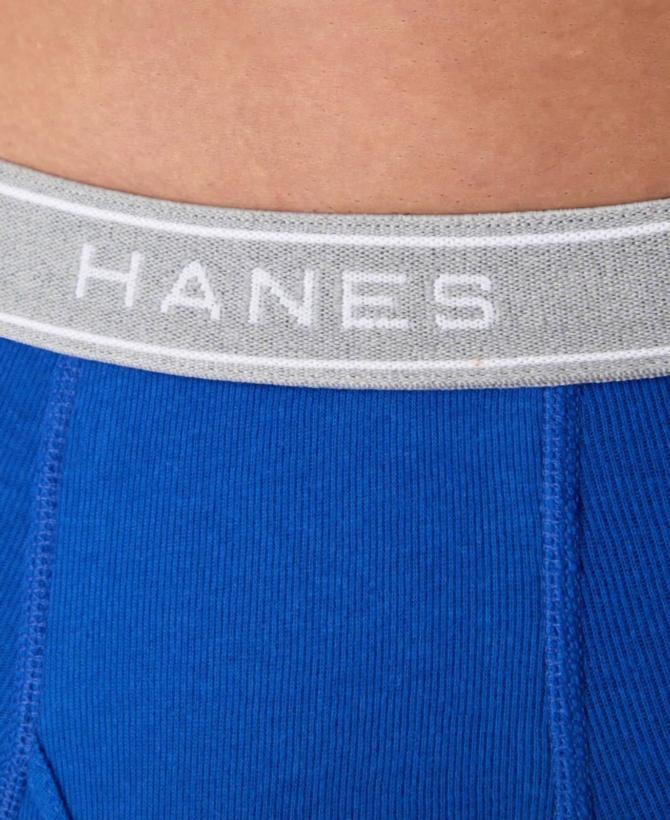 Hanes men's 6 pack boxer briefs, cotton, multicolor, size L