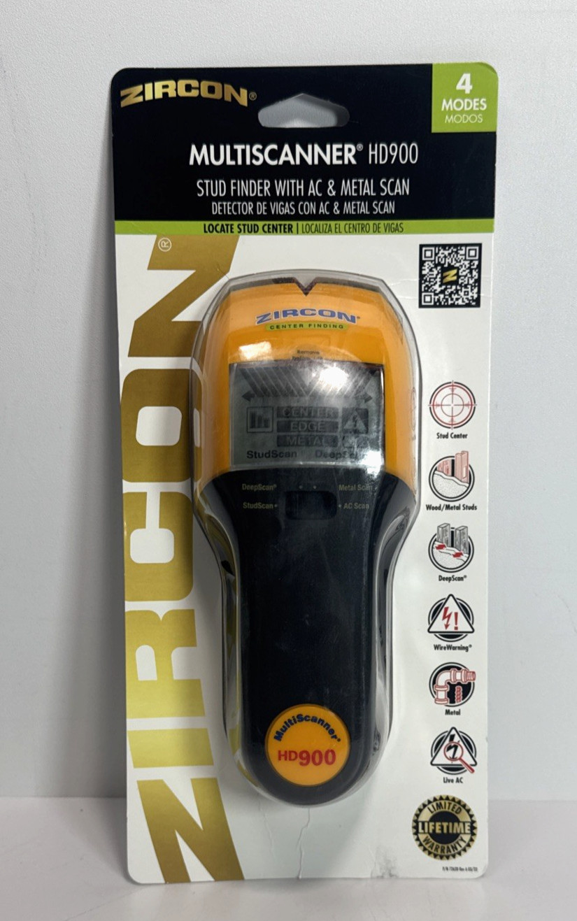 Zircon MultiScanner HD900 OneStep Multi-Function Wall Scanner Model-New