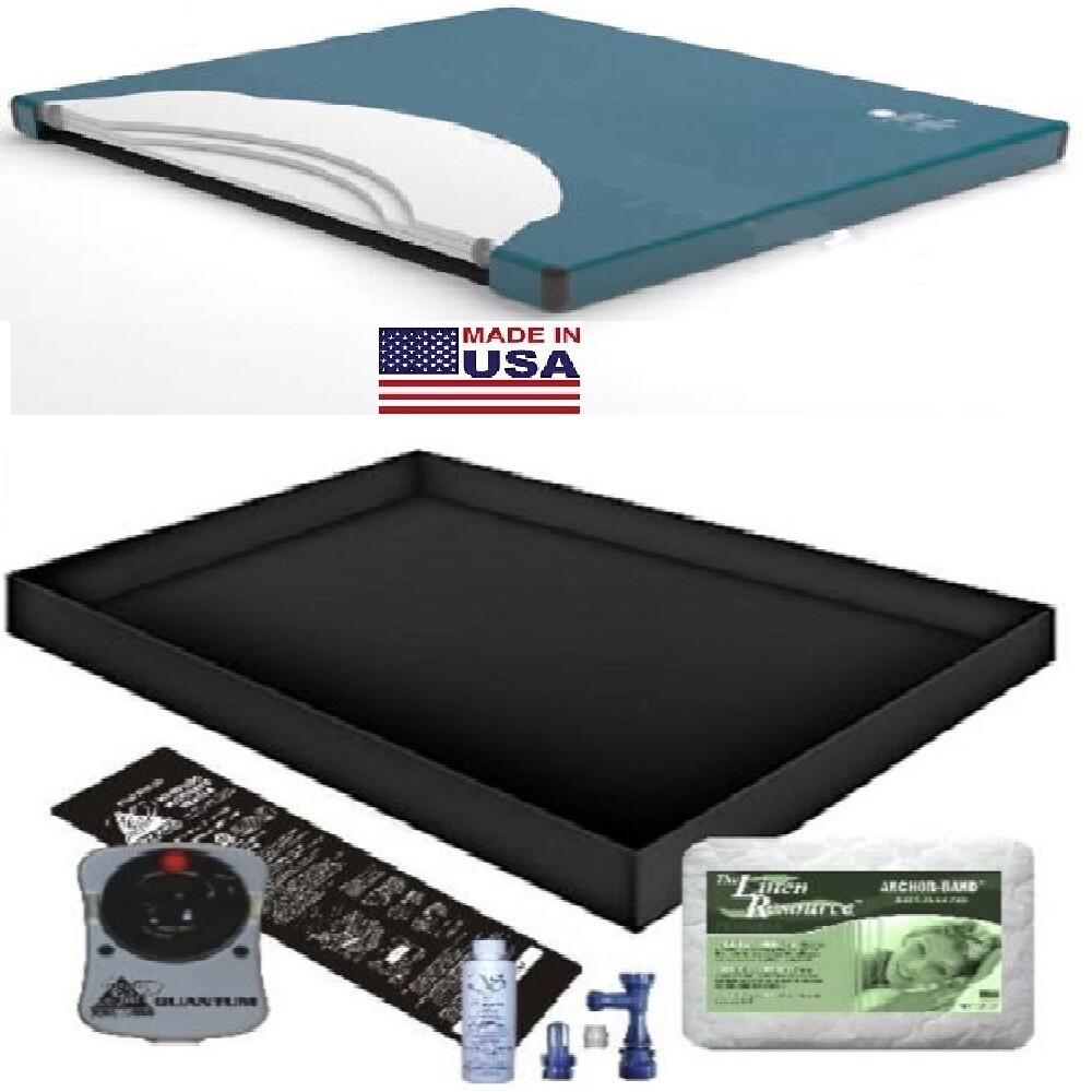 80% WAVELESS WATERBED MATTRESS / PAD / LINER /HEATER / FILL DRAIN KIT