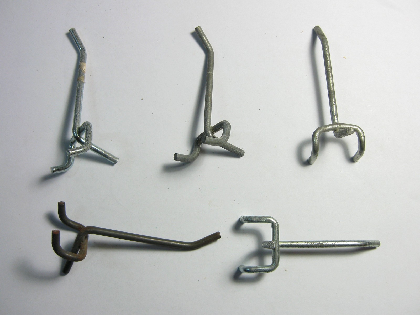 Peg Board Hooks - Lot of 10 Used Hooks 2" x 1/8" Diameter Wire