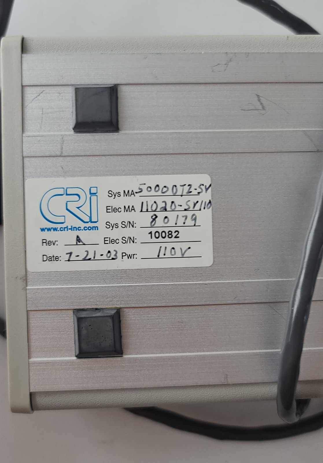 CRi SpindleView With Optic Cable Attachment