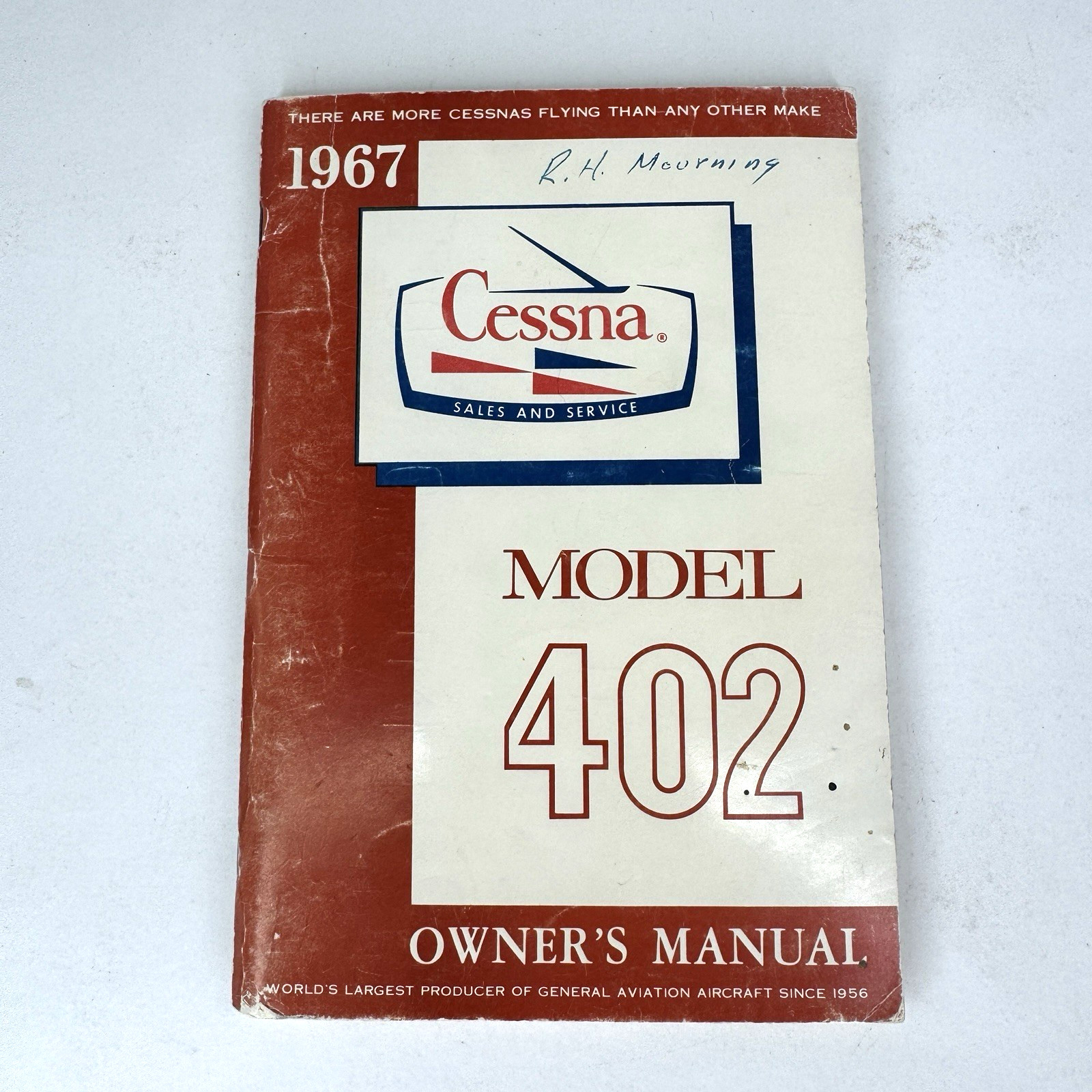 Cessna Model 402 Owner's Manual Original Issue Printed Jan 1968