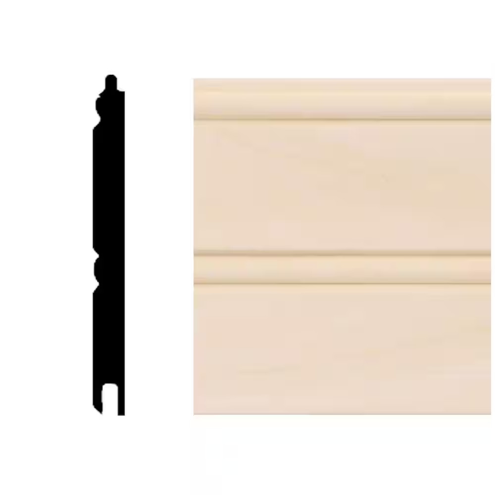 5/16 In. X 3-1/8 In. X 96 In. Basswood Tongue and Groove Wainscot Paneling