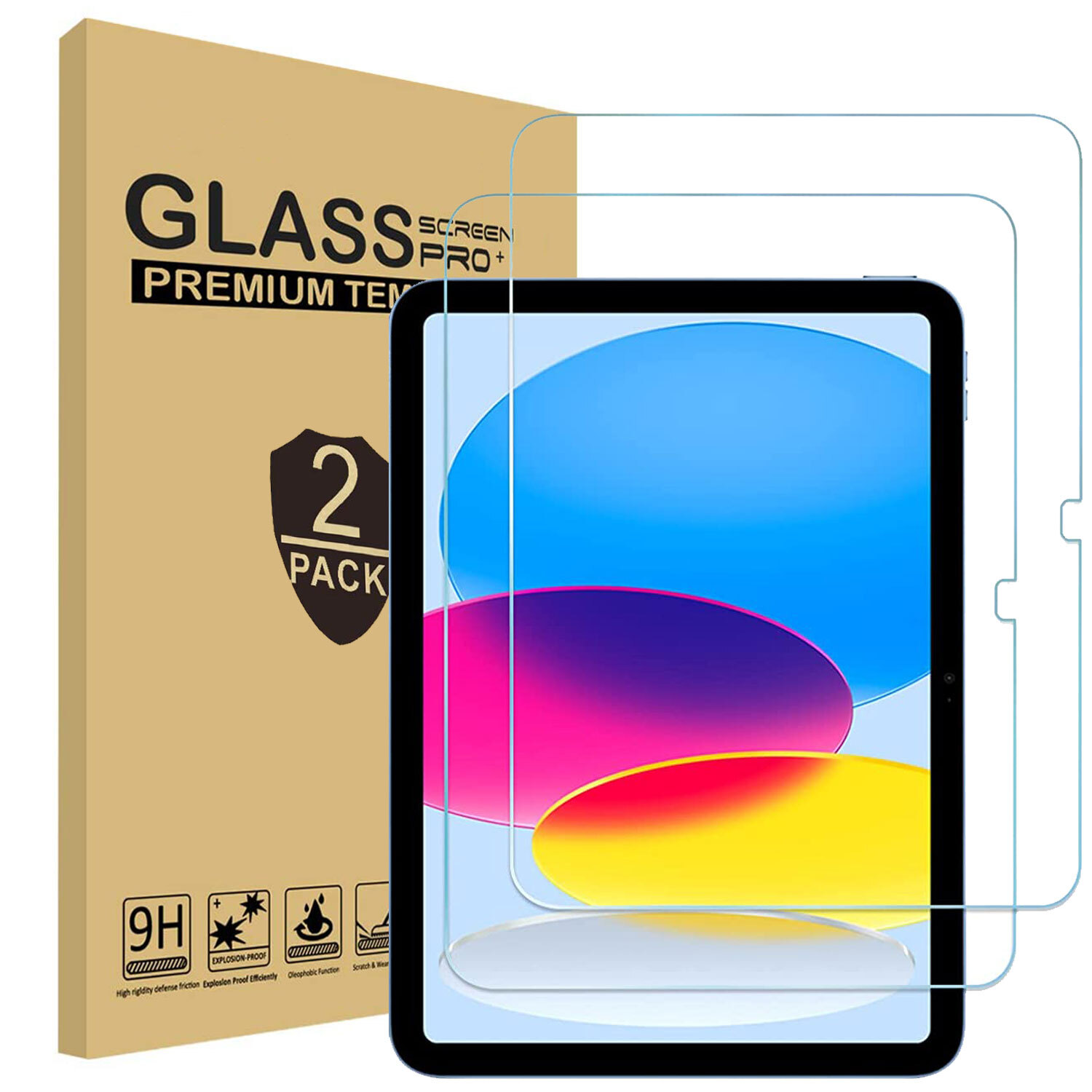 iPad 10th Gen Case Heavy Duty Shockproof Stand / Screen Protector for iPad 10.9"