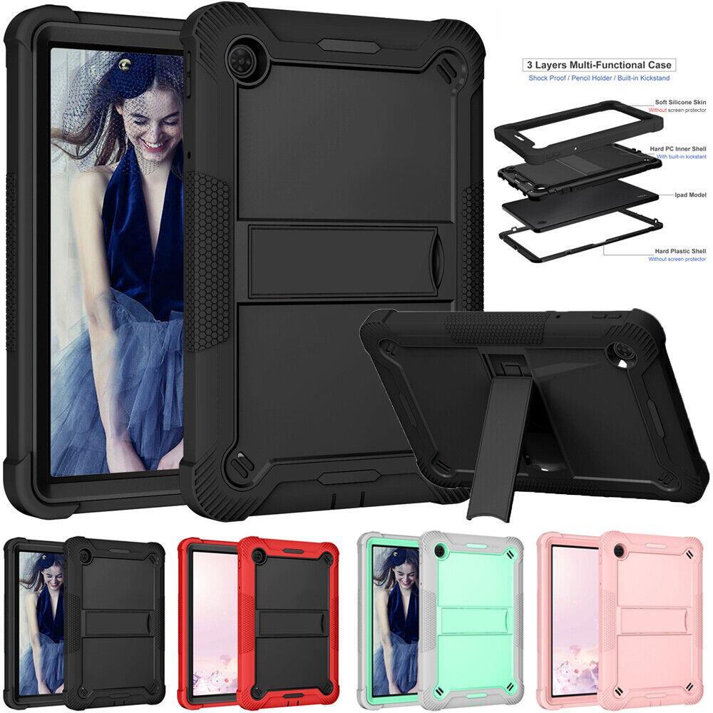 NEW For TCL Tab 10 5G 9183W 10.1" Shockproof Heavy Duty Armor Rubber Case Cover