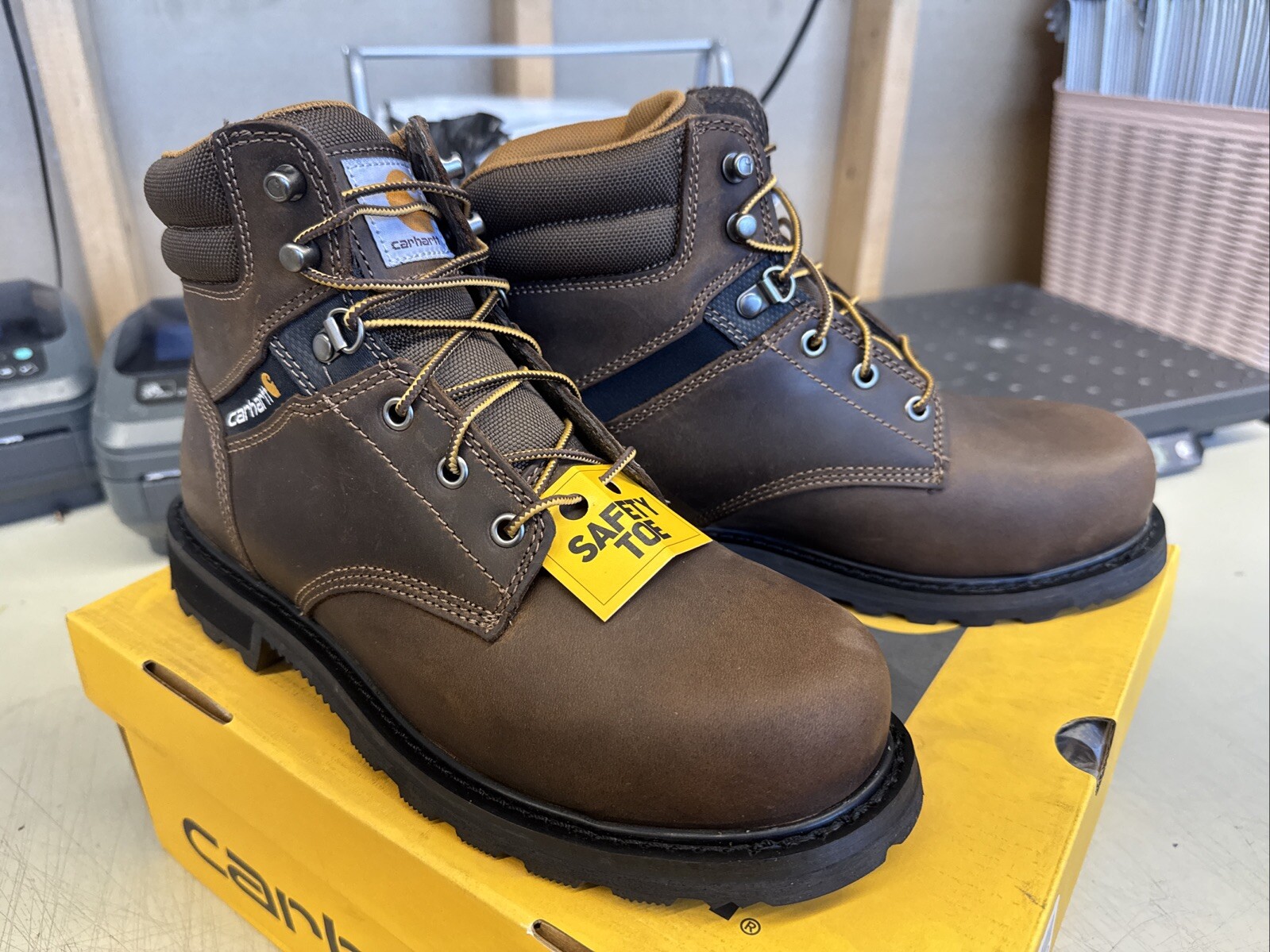 PICK SIZE - Carhartt Men's CMW6274 Brown 6" Steel Toe EH Work Boot