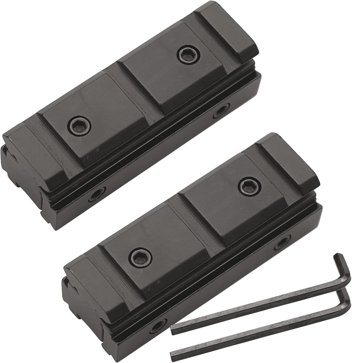 2 PC 3 Side Dovetail Rail Mount Scope Base Adapter Converter 11mm to 20mm 3 Slot