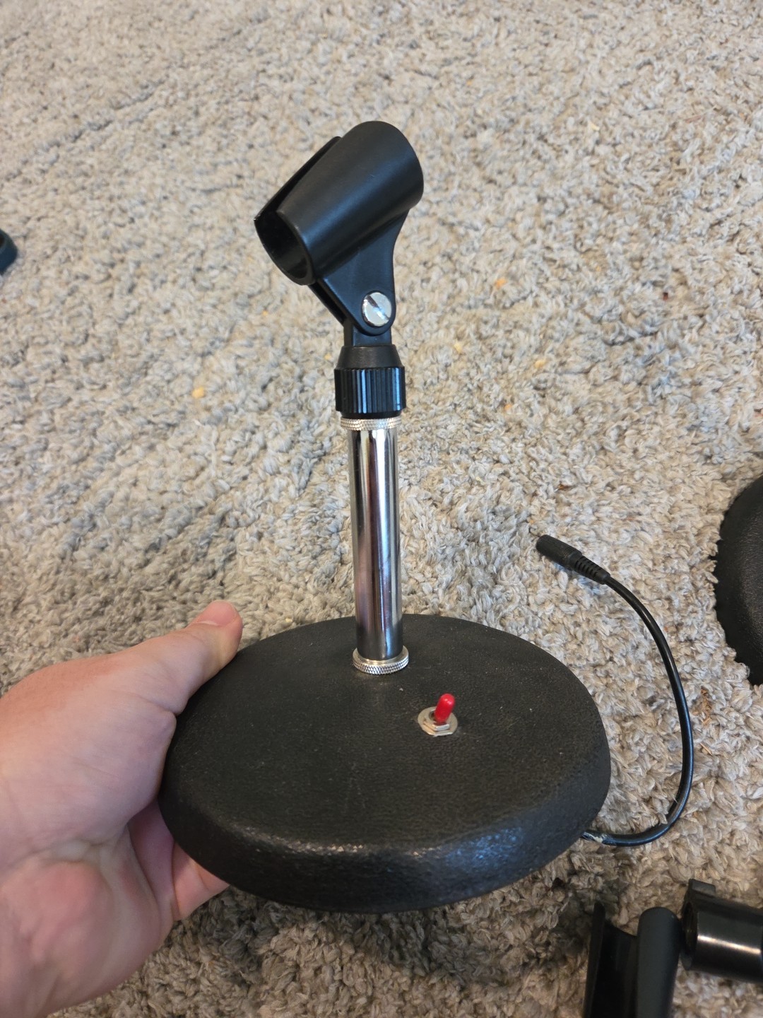 CAST IRON TABLETOP MIC STAND LOT