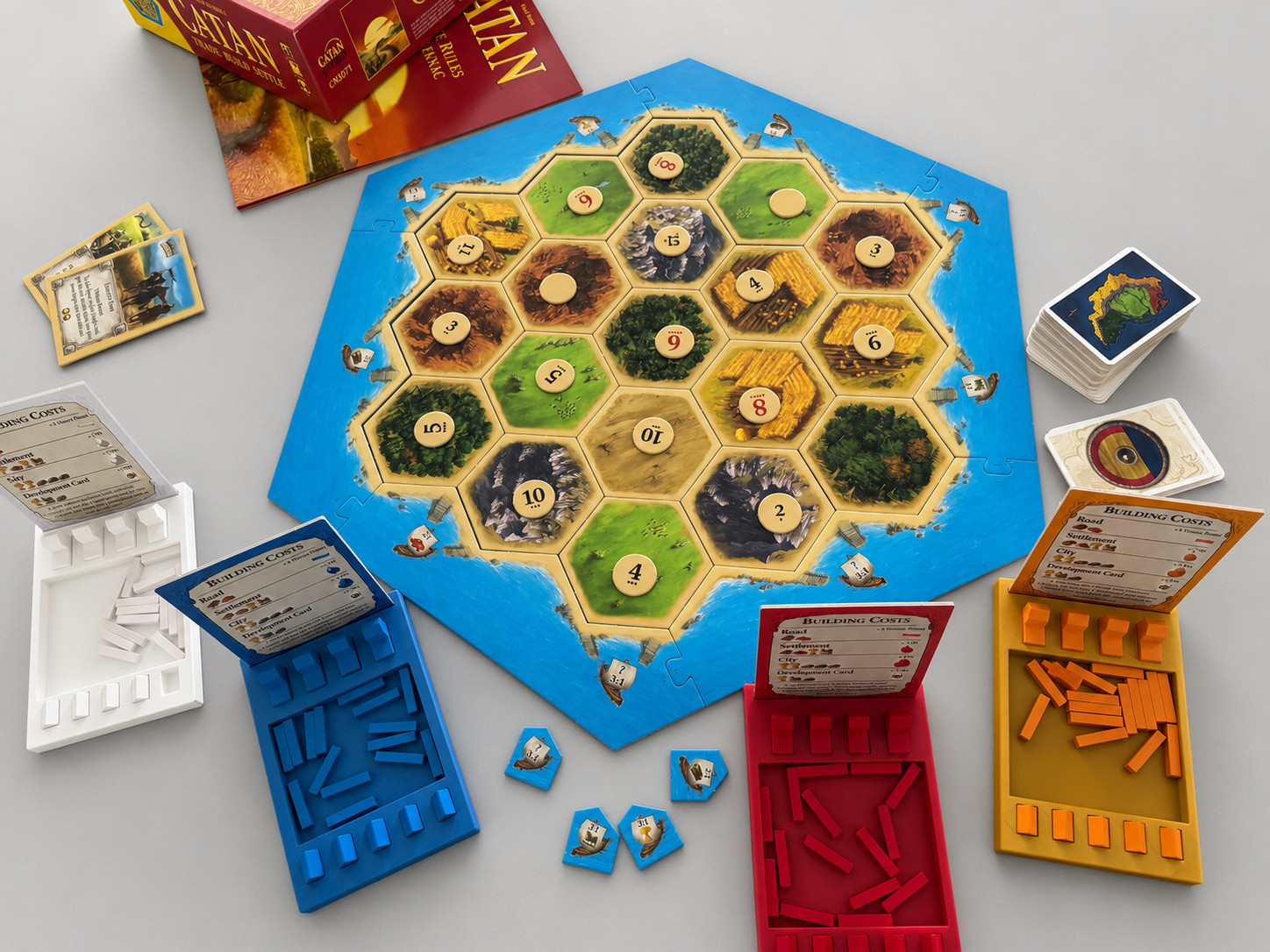 Catan Game Piece Holders (set of 4)