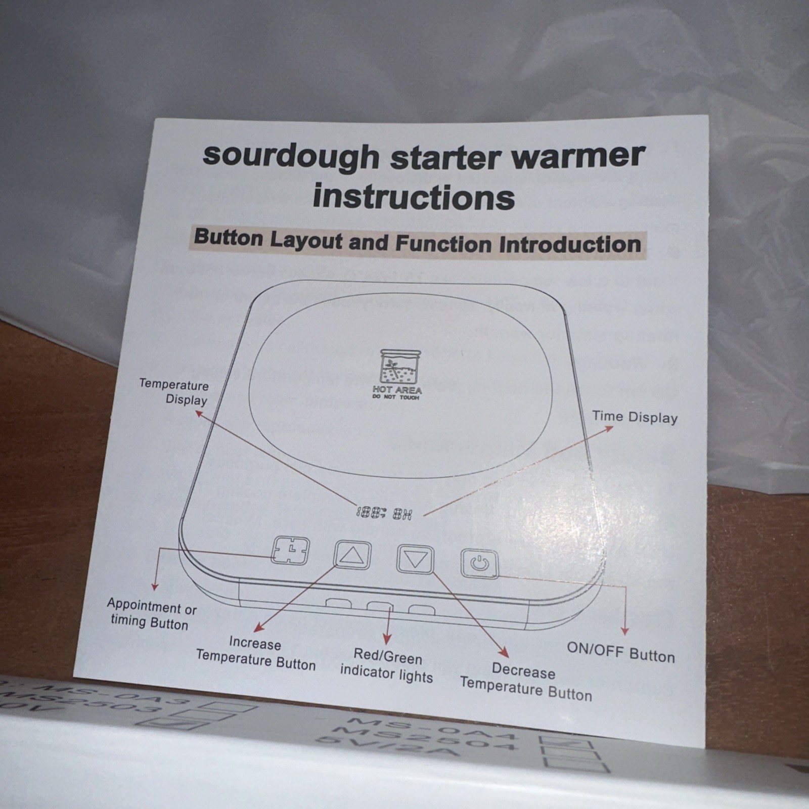 Gisly Sourdough Starter Warmer 3.0 with Thermostat Control