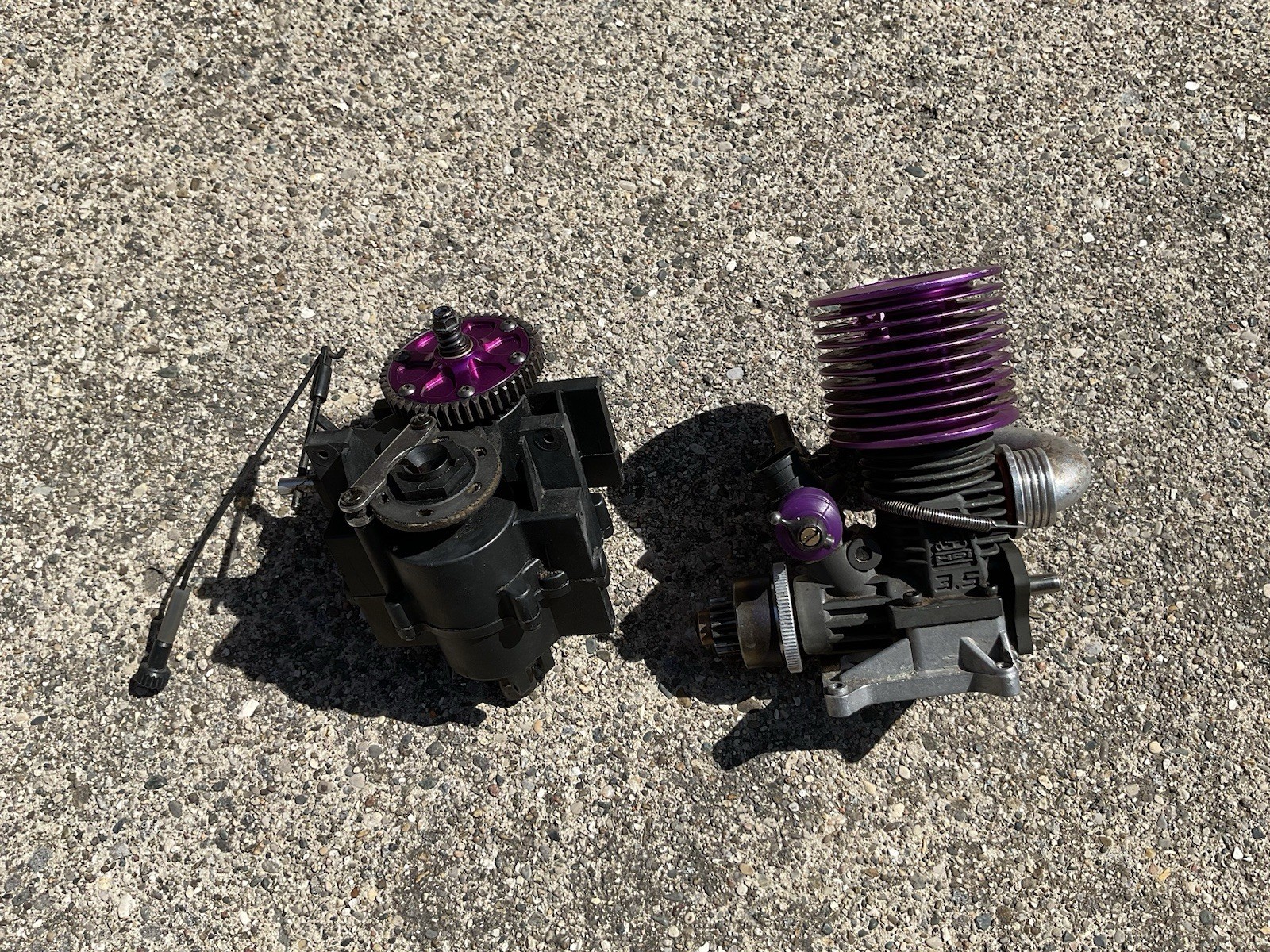 Vintage Hpi 3.5 Nitro Engine And Transmission For Hpi Savage