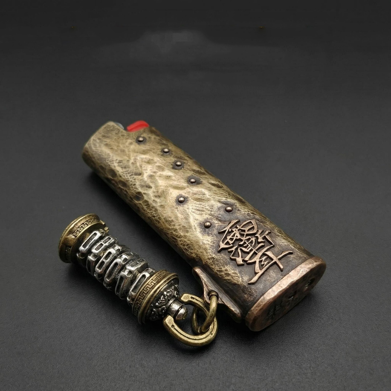 Brass Lighter Case Cover Shell Fits Bic J3 Size Lighter Case Cover