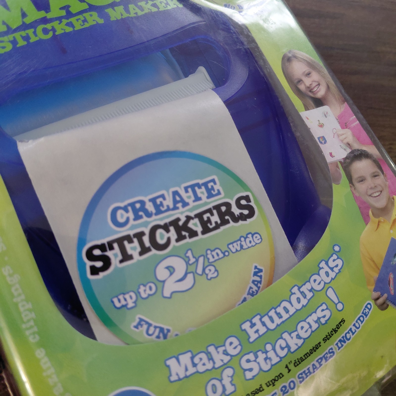 New / Unopened Xyron Magic Sticker Maker Create a Sticker 2 5" Kids Learning