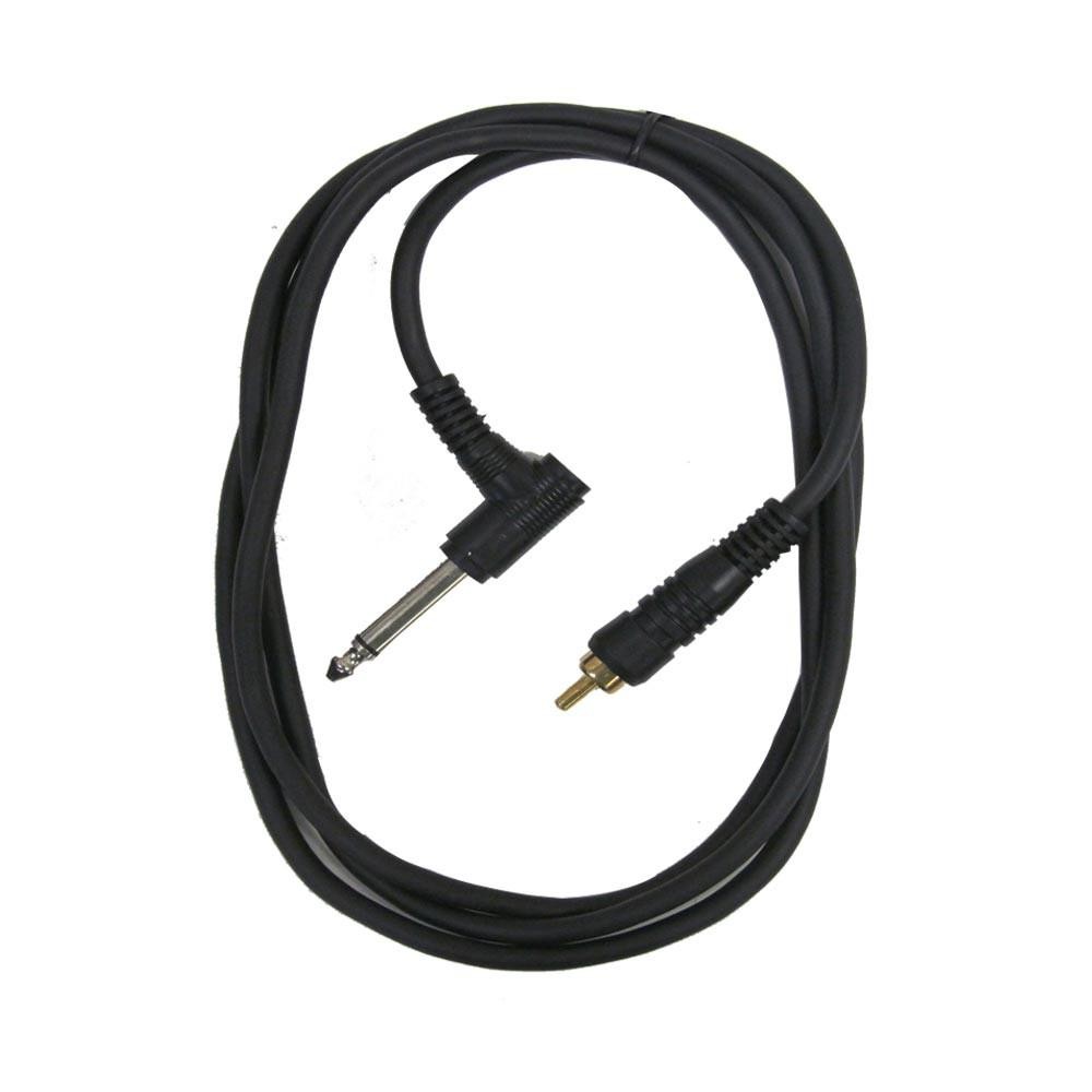 Right Angle 1/4" TS to RCA Mono Cable 5ft