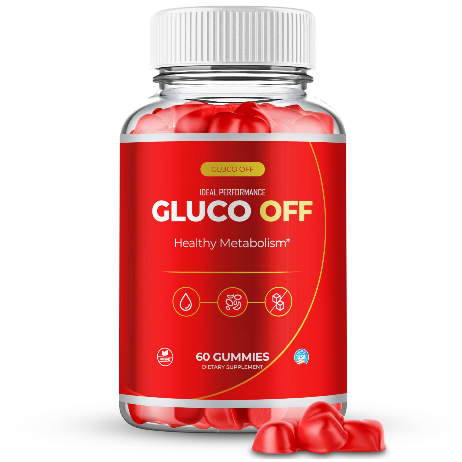 Gluco Off Gummies, Official Gluco Off Supplement Gummys (1 Pack)