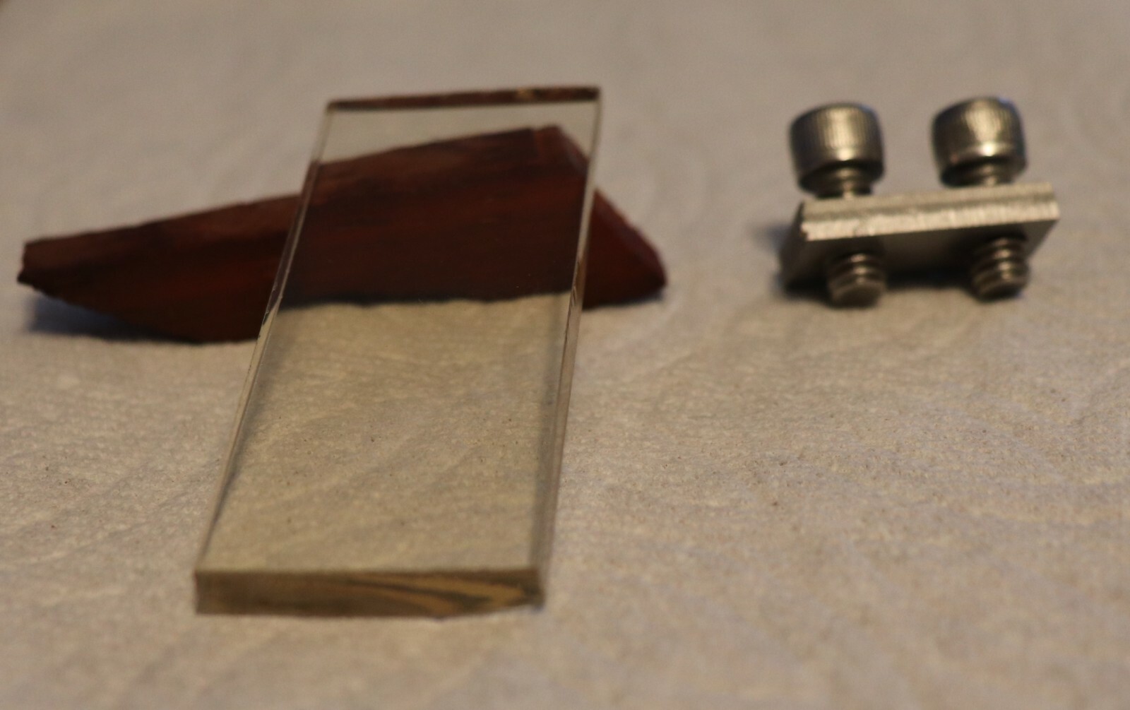 Glass Platen & Safety Shelf for 1" x 30" Belt Grinders (Combo) 1" x 5"