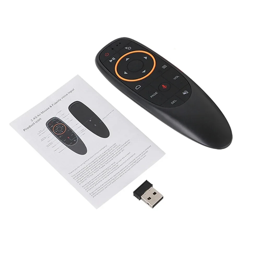 Air Mouse 2.4G Wireless Gyroscope IR Learning Voice Remote Control for TV Box