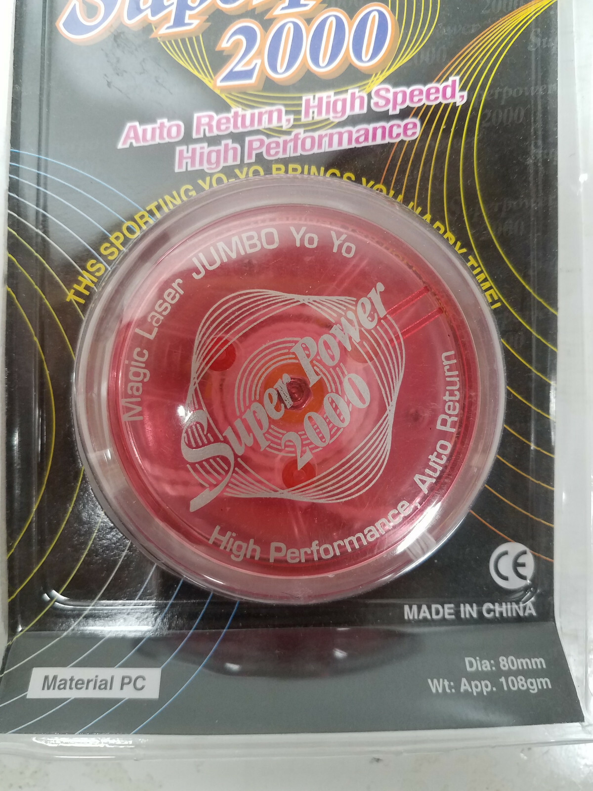 Magic Laser Jumbo Yo-Yo SUPERPOWER 2000 - pink