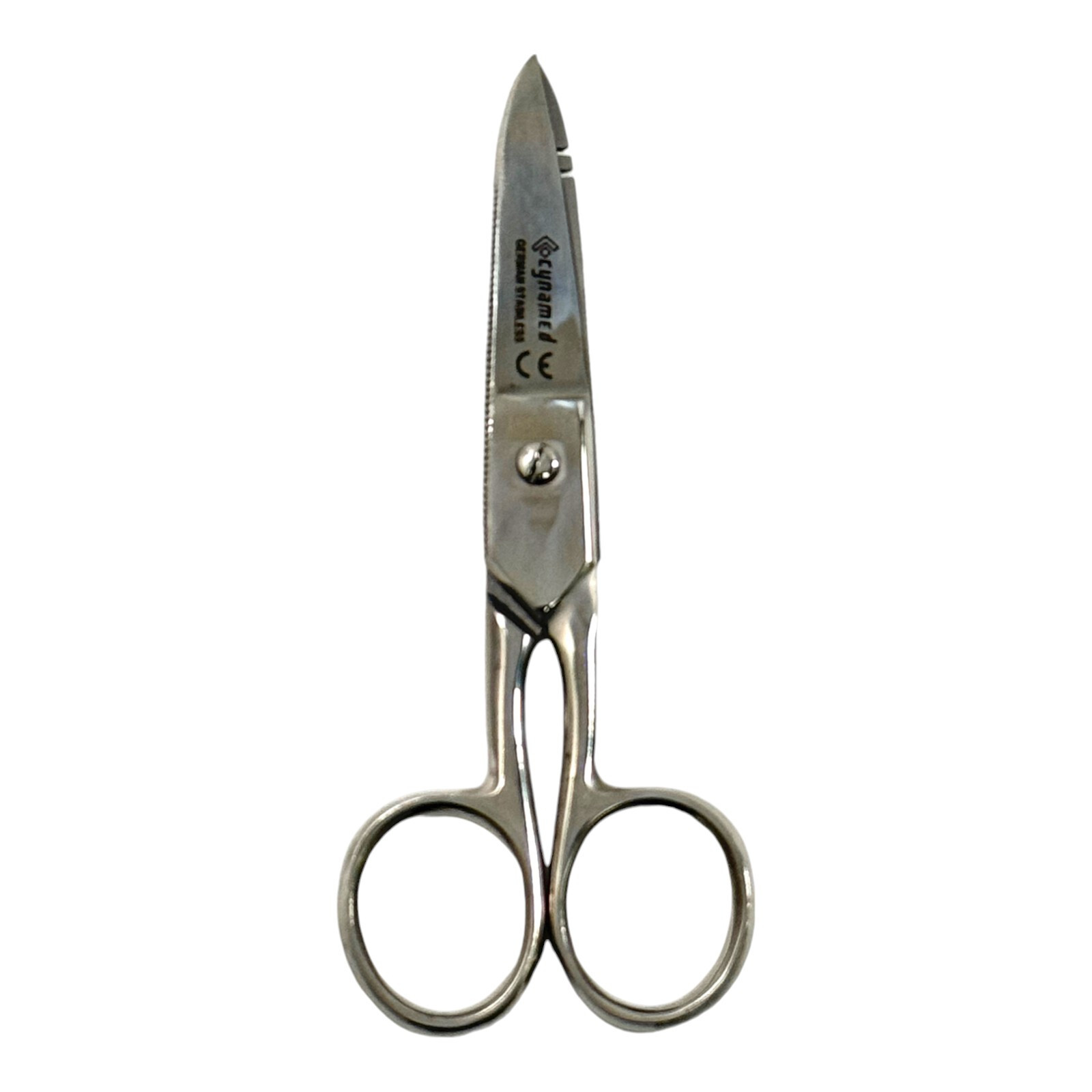 2 Count - Electrical Wires Stripping and Cutting Scissors 5.25in, Blue+Silver