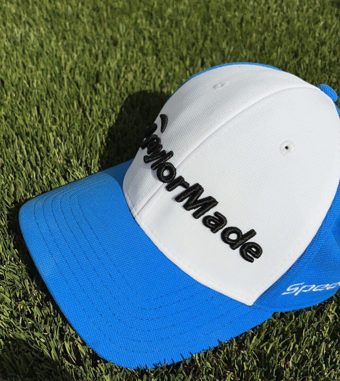 TaylorMade SLDR Blue and White Golf Hat Cap with Adjustable Strap One Size