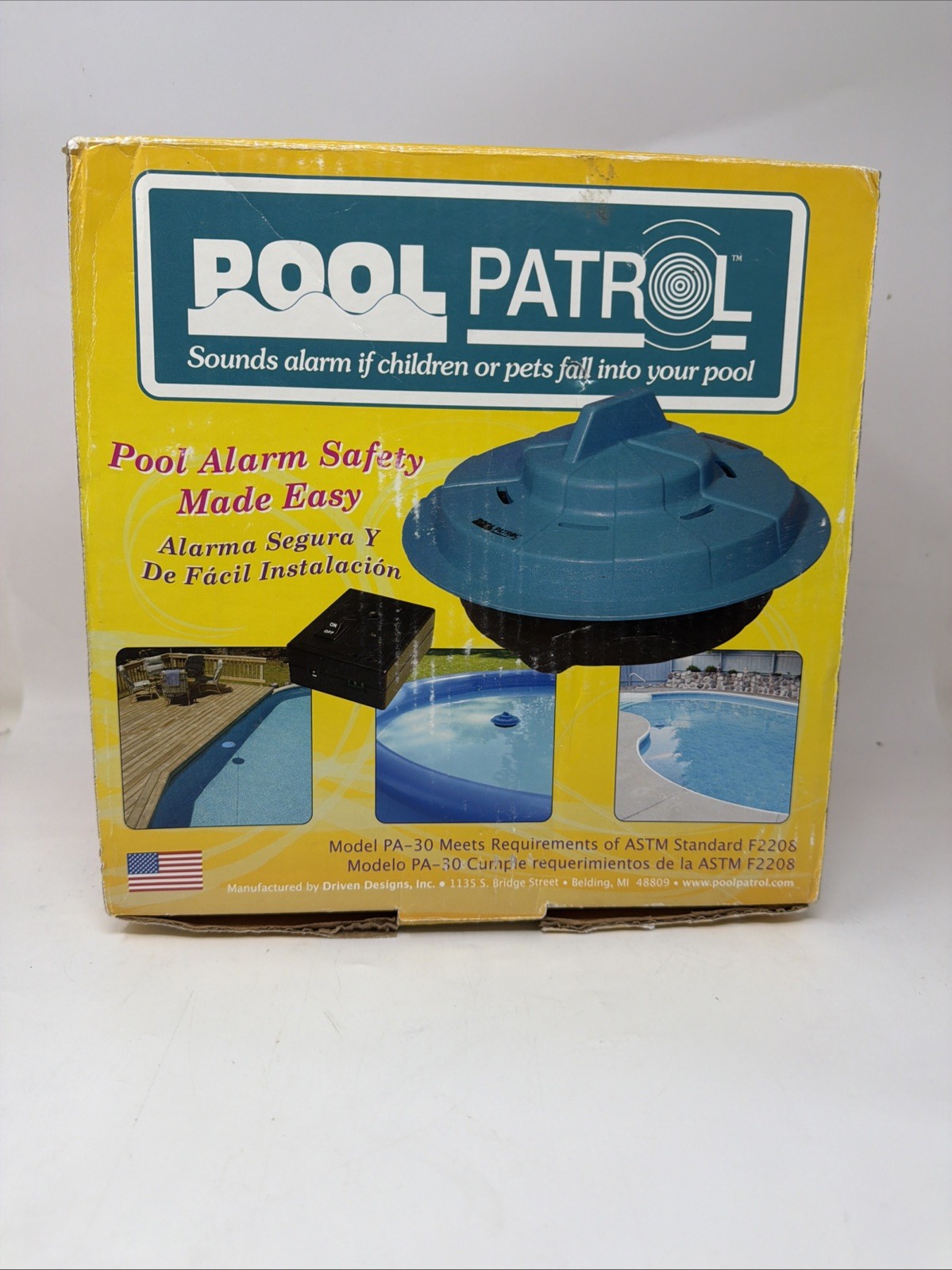 New Pool Patrol PA-30 Pool Alarm Original Box