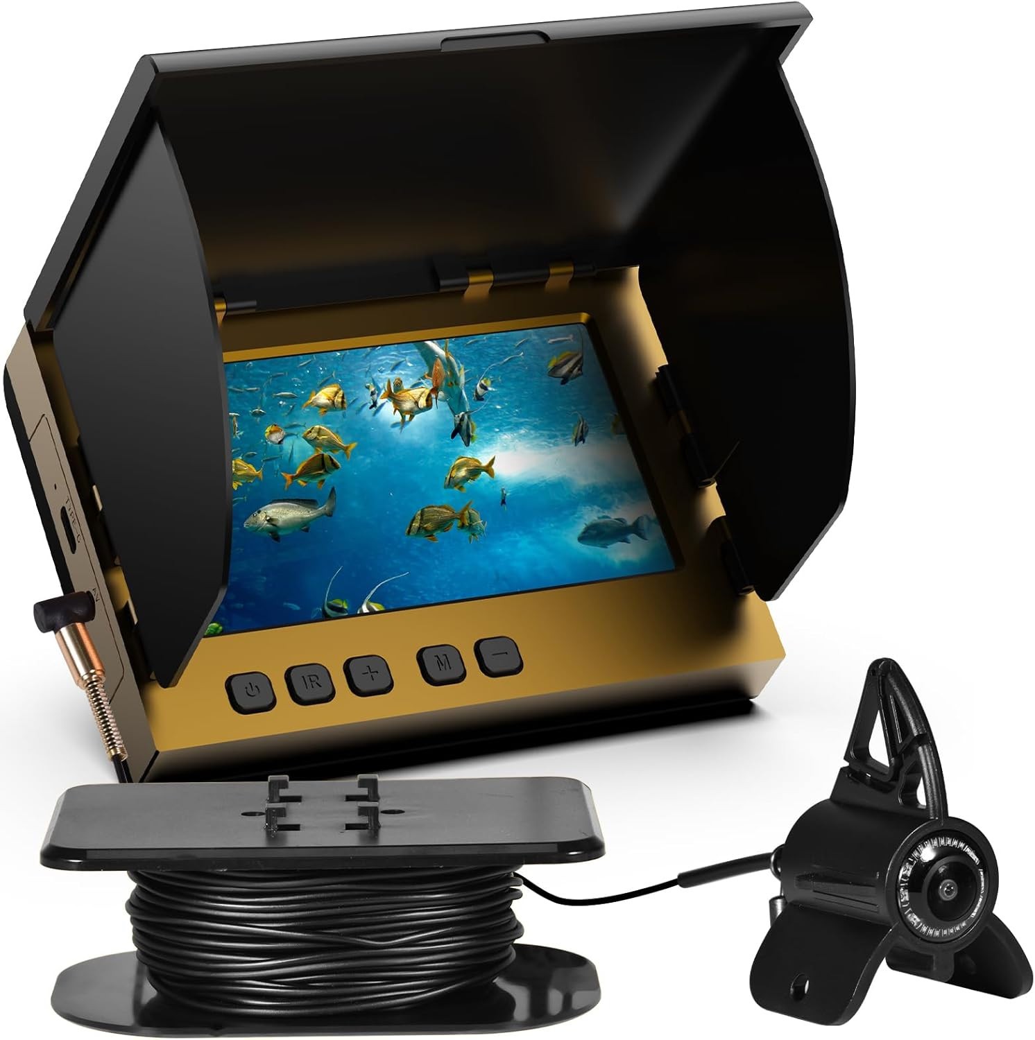 Underwater Fishing Camera, 4.3 Inch LCD, Infrared Night Vision, Wide Angle IP68