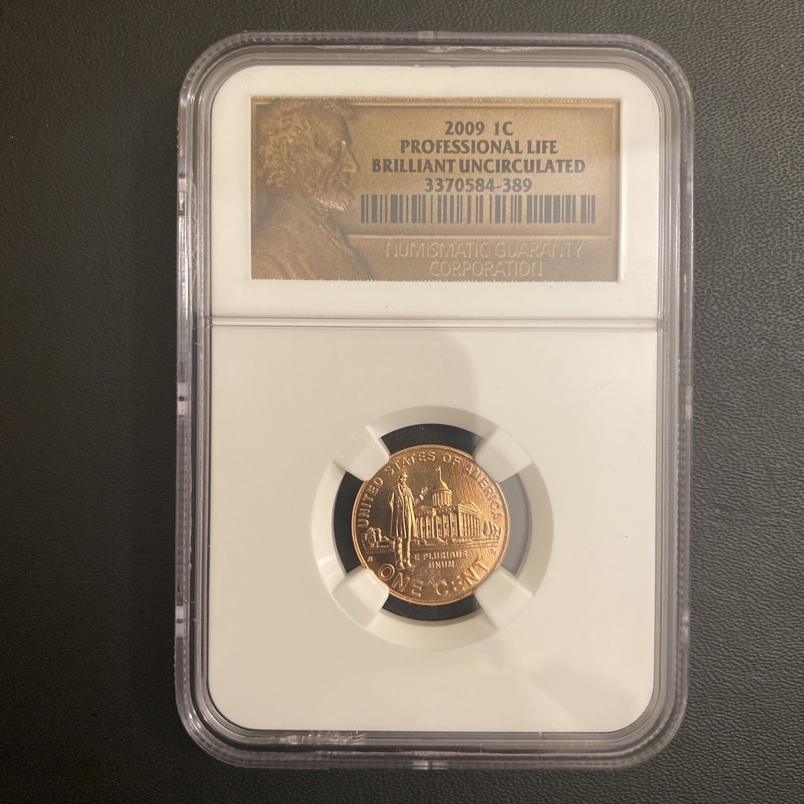 2009 Lincoln 1c Professional life 1c NGC Certified BU