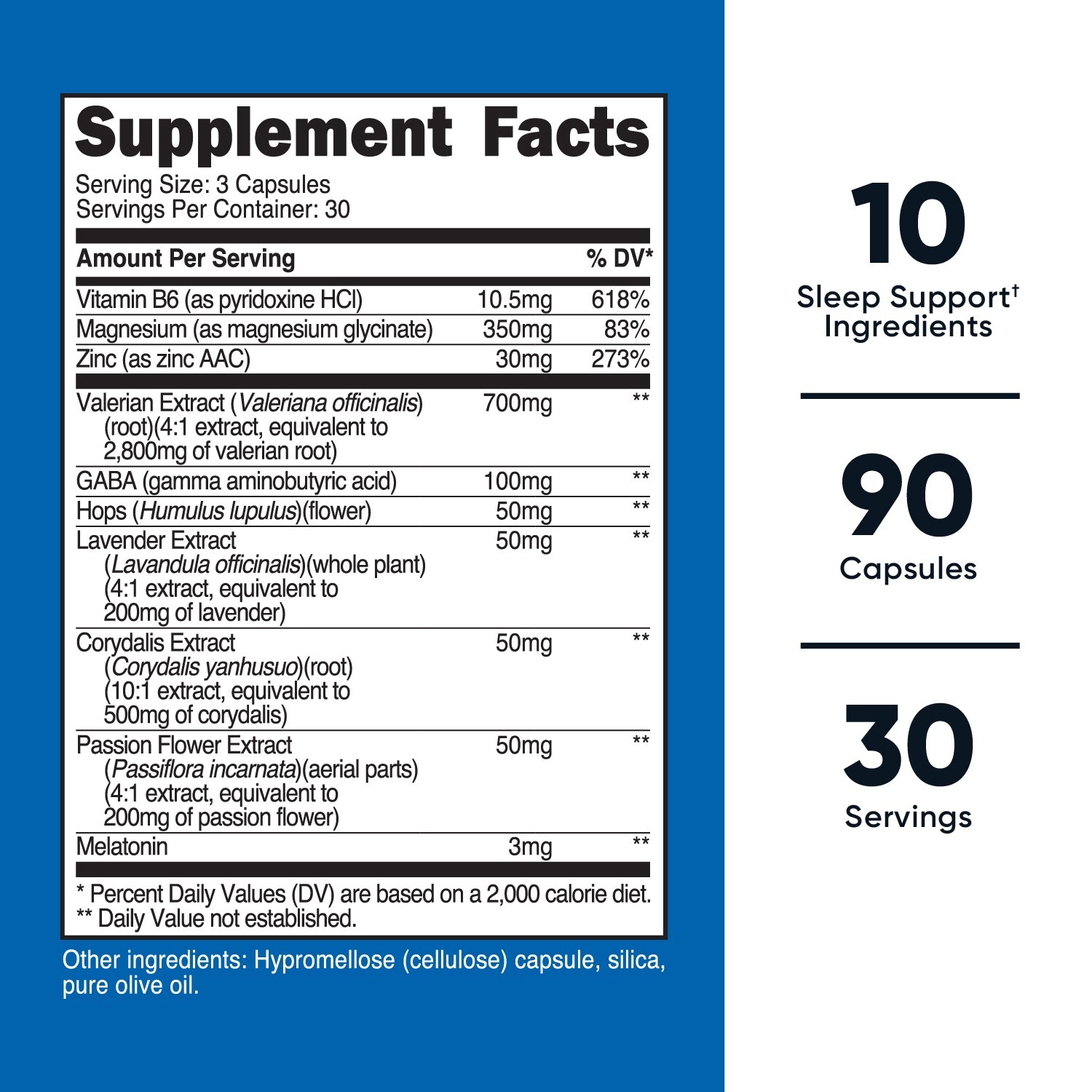 Nutricost Sleep Aid Complex 1330mg Serving (90 Capsules)