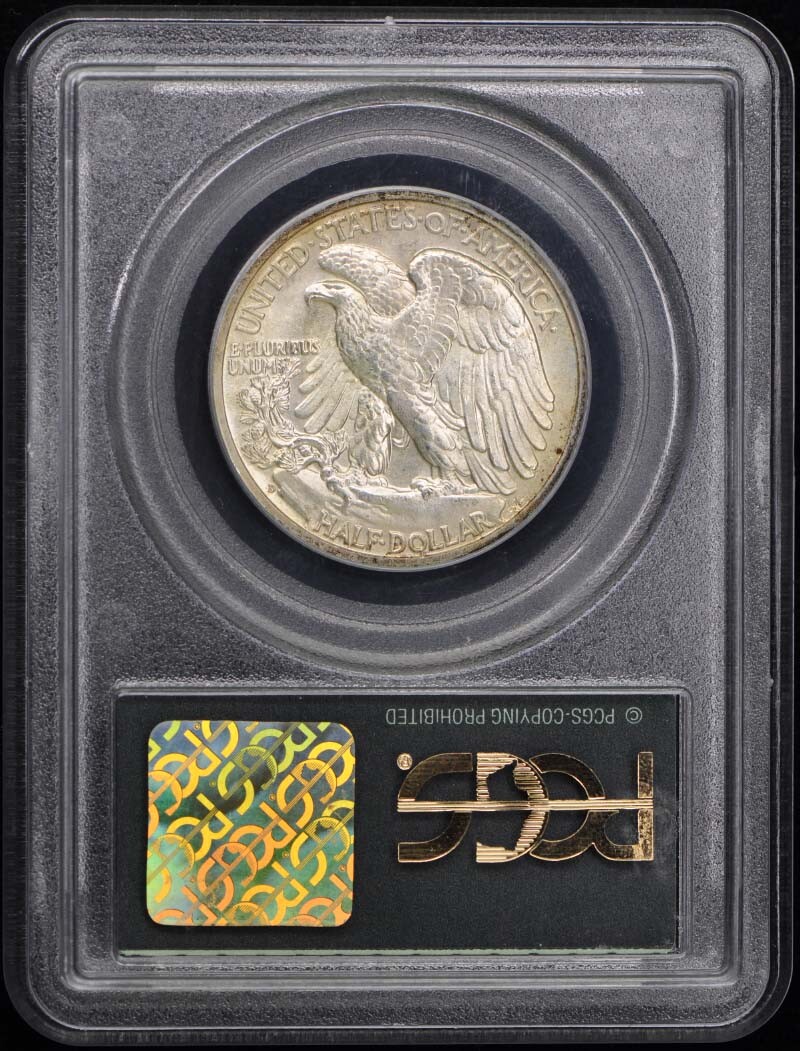 1943-D 50C Walking Liberty Half Dollar PCGS MS64