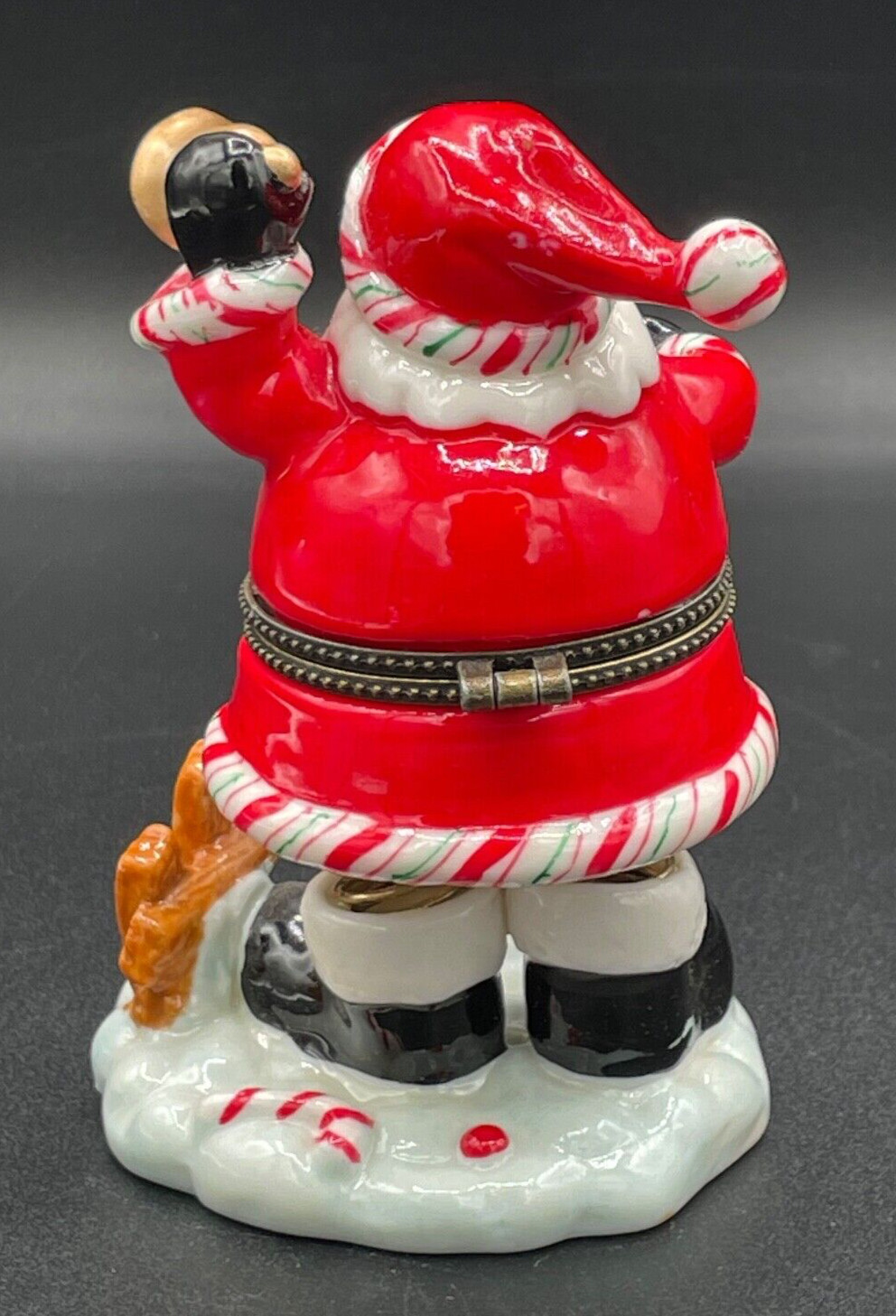 Santa with Bell, Spring Legs, Trinket Box