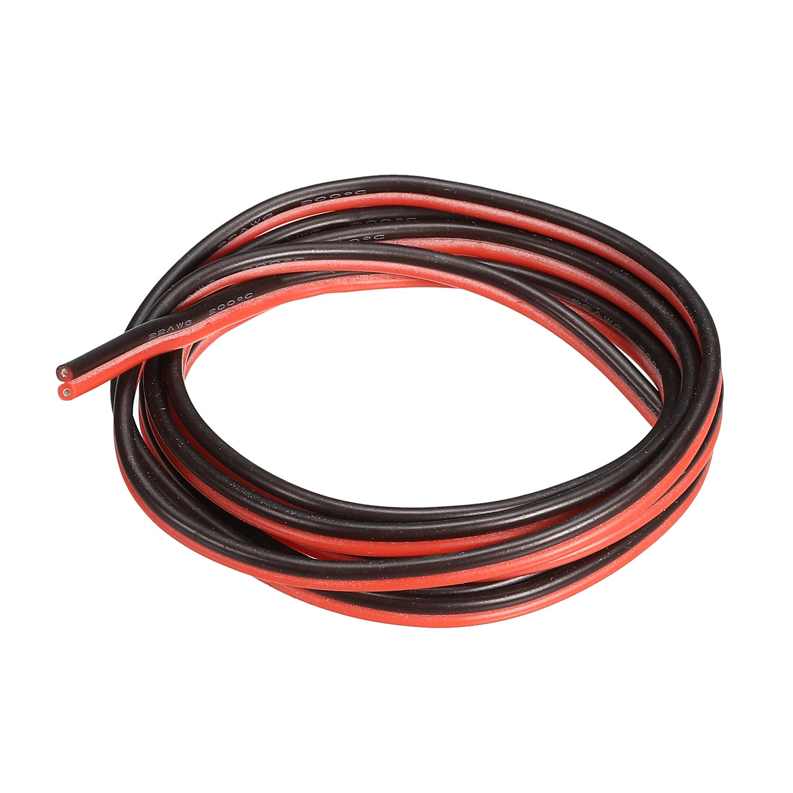 2 Conductor Parallel Silicone Wire 22AWG 22 Gauge Electrical Wire 1m/3.3ft