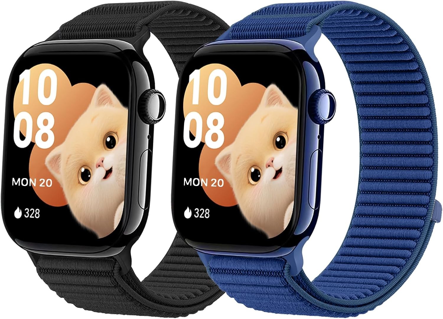 Soft Nylon Strap Compatible with Apple Watch Series 10 9 8 for Kids