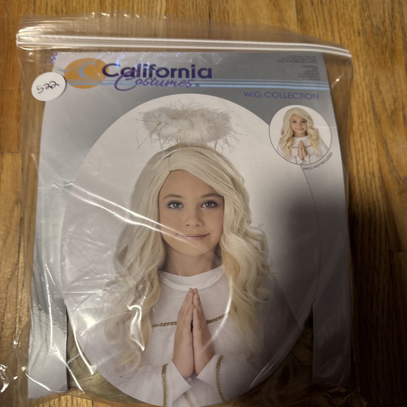 California Costume Golden Angel Blonde Long Hair Wig Child #522
