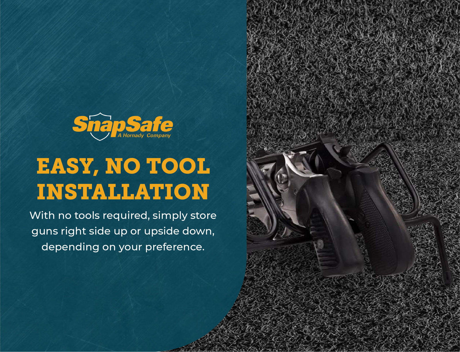 SnapSafe 4 Gun Pistol Rack
