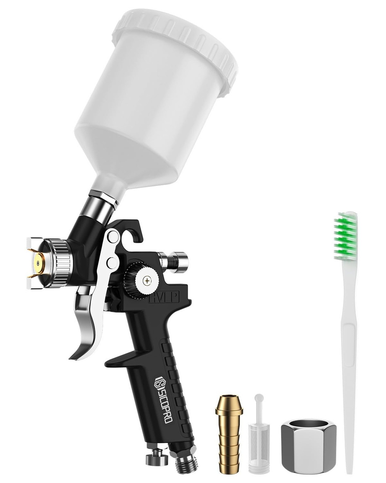HVLP Paint Sprayer Gun, Mini Air Paint Sprayer for House Painting, Cars, Pain...