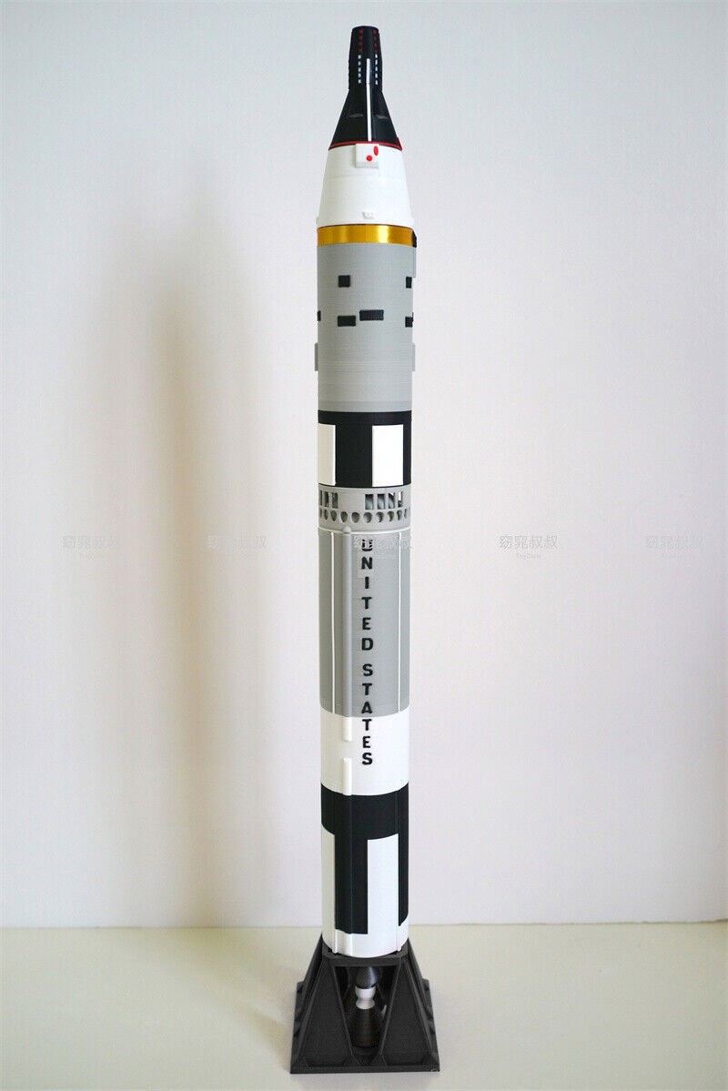 1:72 Scale Gemini TitanII Rocket Model Finished Painted Spacecraft PLA DIY Model