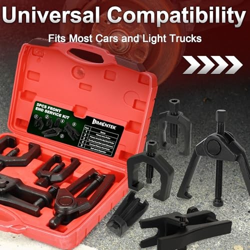 5pcs Pitman Arm Puller Ball Joint Separator, Tie Rod End Tool for Ball black
